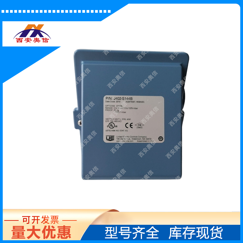 2路SPDT压力开关J402-358-M408-M202-XY468 美国UE