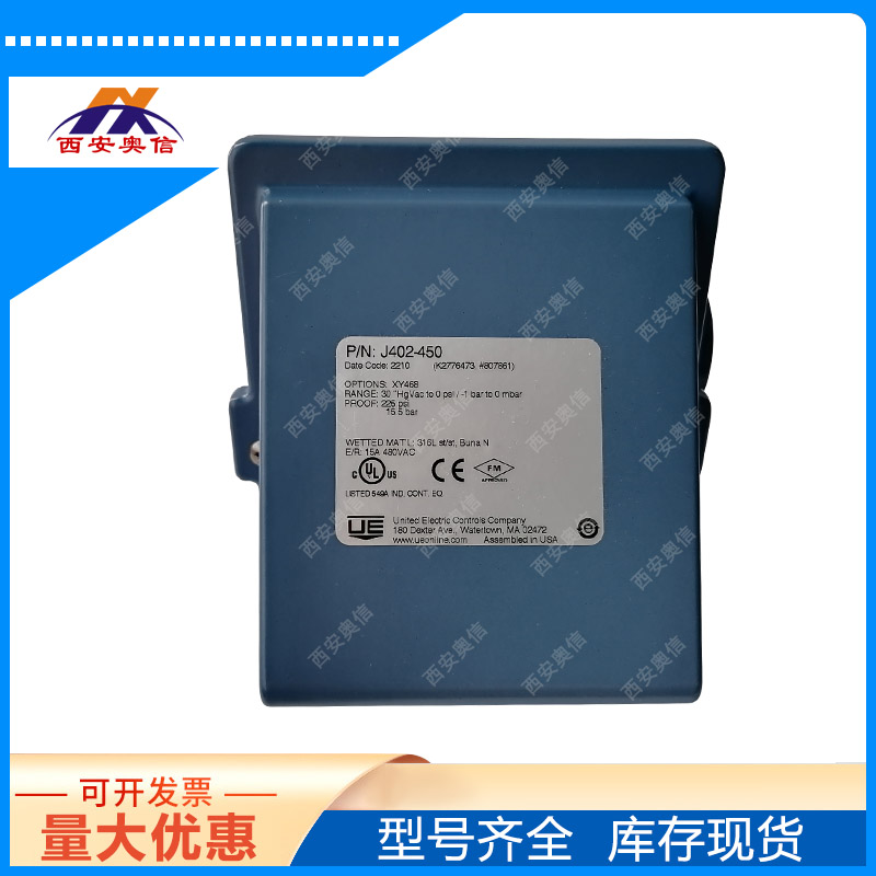 美国UE双点压力开关J402-550/单点J400-550/PTFE测量元件